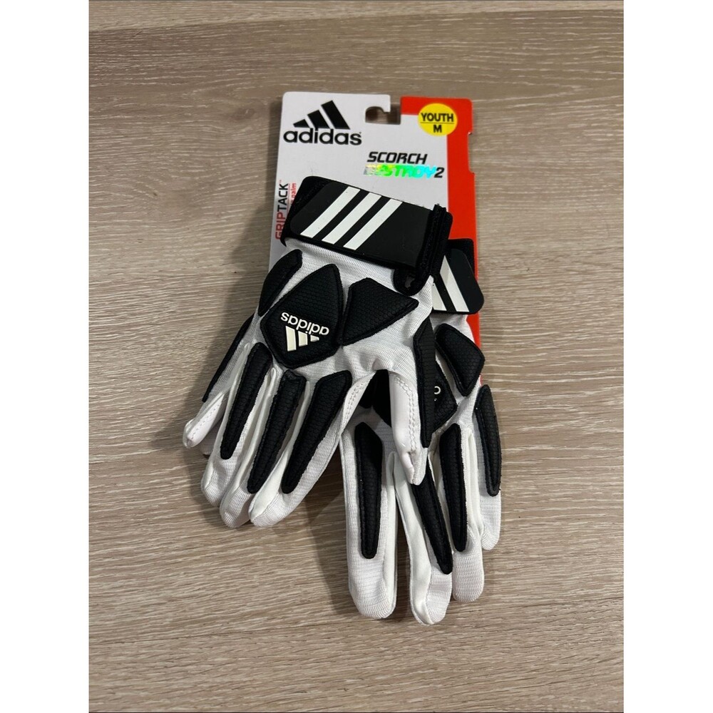 Adidas NWT Scorch Destroy 2 Grip Tack YOUTH Athletic Gloves sz Medium